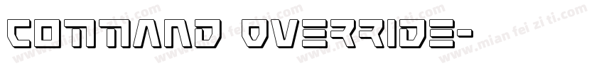 Command Override字体转换